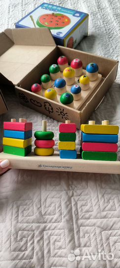 Развивающие деревянные игрушки