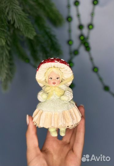 Елочные игрушки ватные