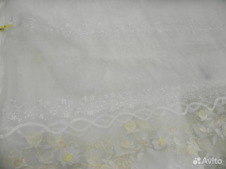 Тюль вуаль с рисунком