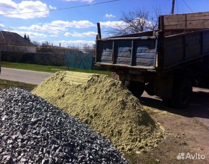 Песок + щебень + цемент в одной машине