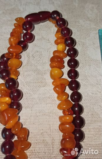 Янтарные бусы СССР