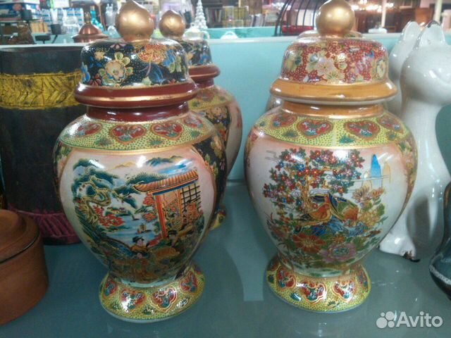 Парные �китайские вазы