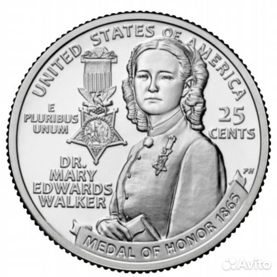 New:Монеты Женщины Америки -13/Mary Edwards Walker