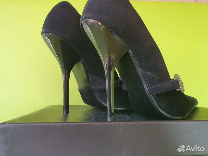 Туфли женские, замша - Golden Party, р-р 35-36