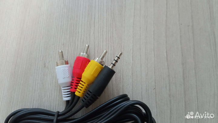 Кабель RCA + переходник Scart / тюльпаны