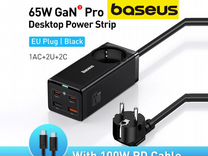 Зарядка Baseus GaN3 Pro 2C+2U 100W, 65W, Toocki