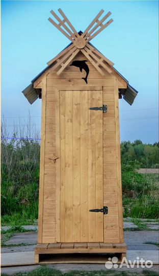 Уличный туалет деревянный JKT228