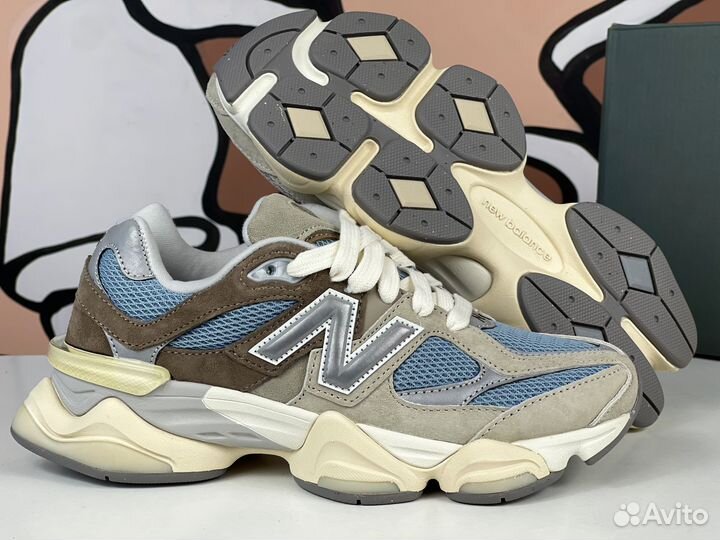 New Balance 9060 Sea Salt and Blue