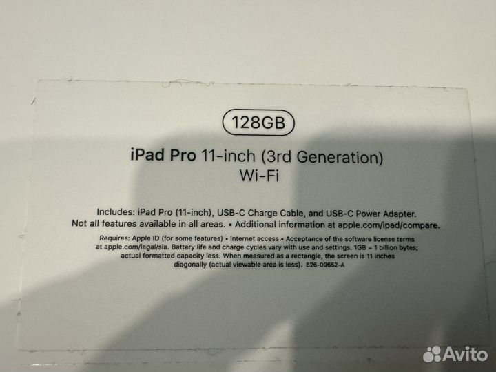 iPad pro 11 2021 m1 128gb