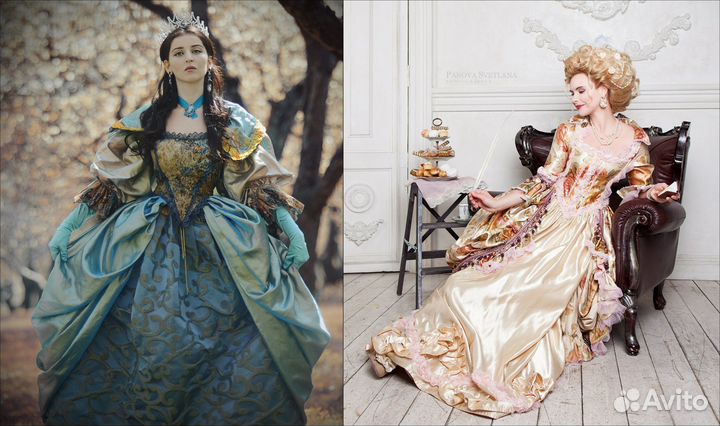 Прокат исторических костюмов, бальных платьев