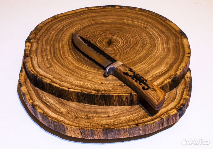 Торцевая доска из дуба, спил