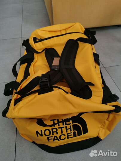 Баул The North Face L, 80 л, желтый