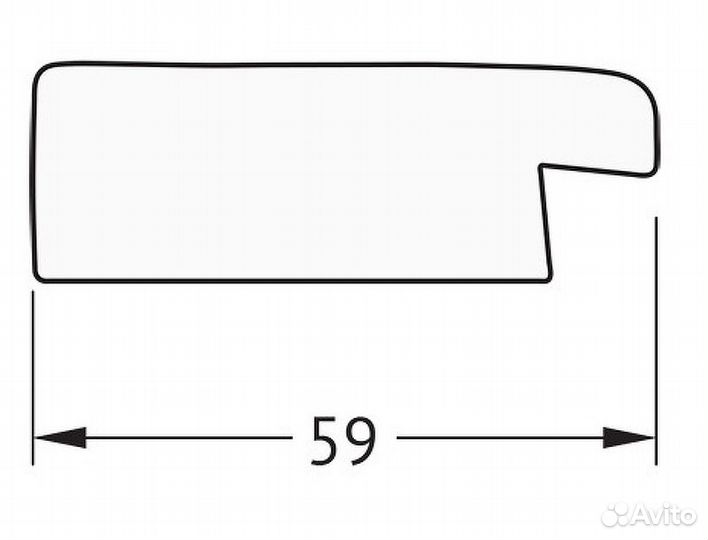 Зеркало Evoform Definite 74х54 BY 0632 в багетной