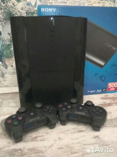 Sony PS3 (500GB) Super Slim Прошитая + 70 Игр