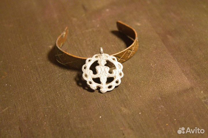 Медальон Змеевик (змеевая луна). Скифский амулет