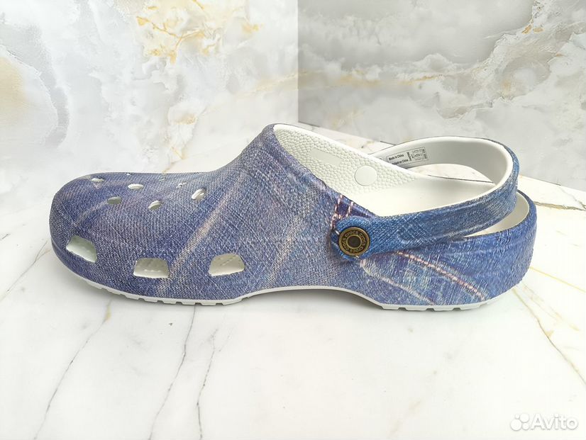 Crocs classic denim clog