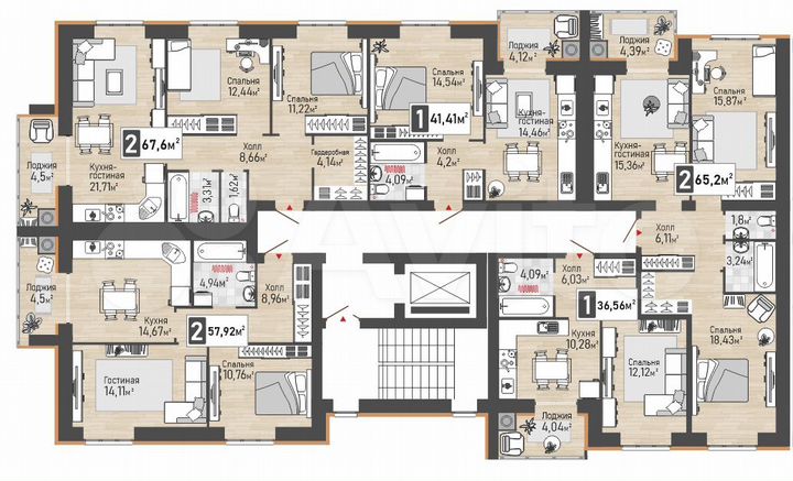 1-к. квартира, 36,6 м², 8/10 эт.