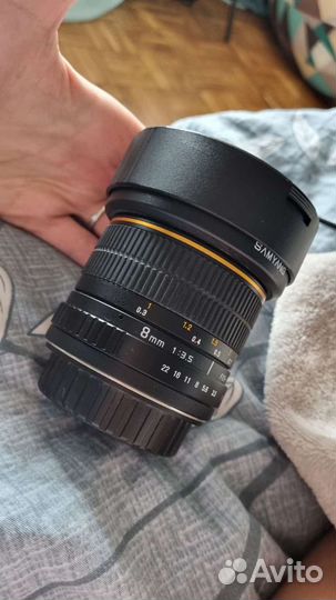 Объектив samyang fish eye для Canon