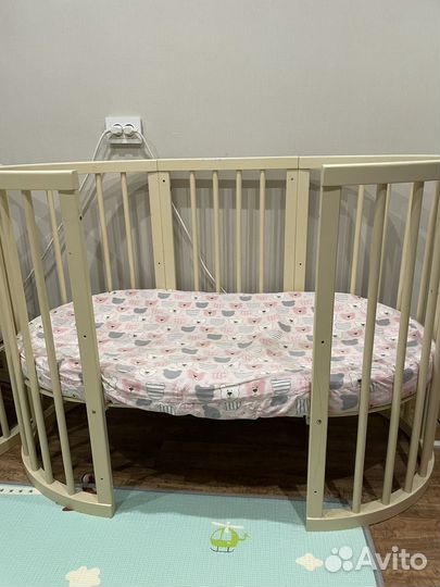 Детская овальная кроватка