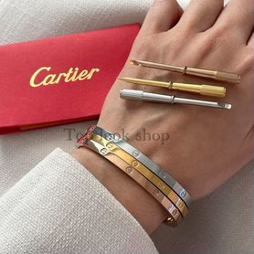 Тонкий браслет Cartier love