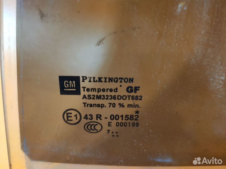 Стекло заднее левое глухое для Opel Astra H