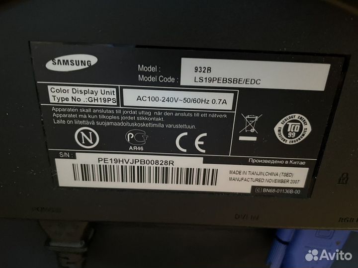 Монитор Samsung 932В