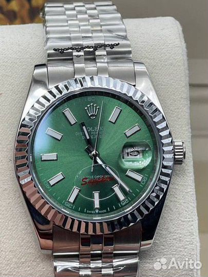 Часы Rolex datejust green 41mm