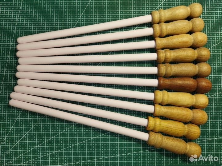 Мусаты из розового электрокорунда разные