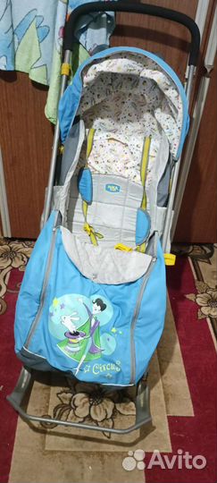 Детские санки коляска с колесами