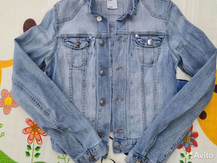 Джинсовая куртка hm размер XS