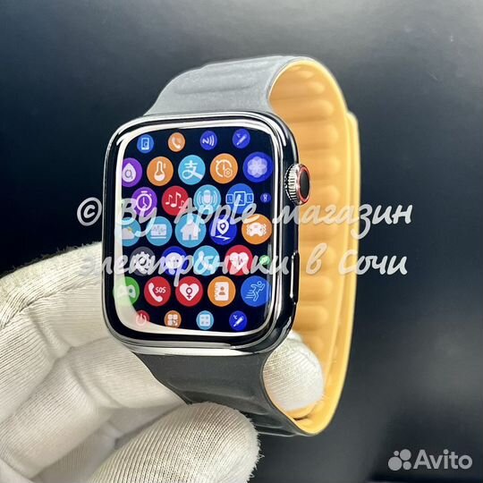 Apple Watch 9 45мм (2 ремешка, безрамочные)