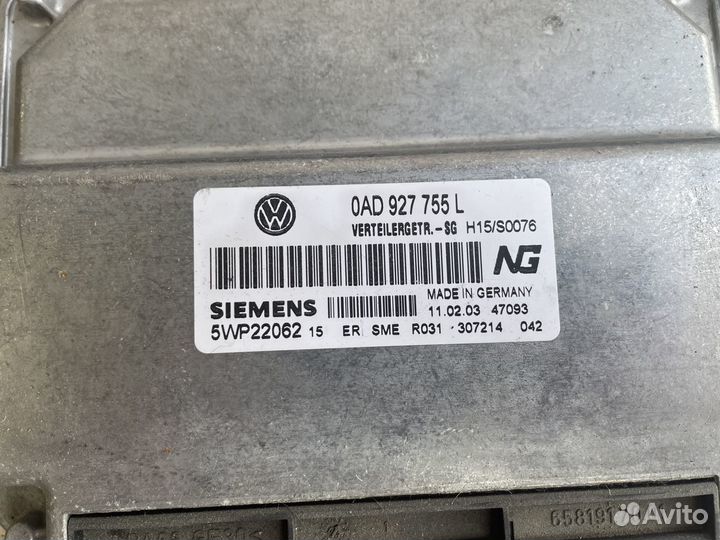 Блок управления / комфорта VW туарег 2002-10