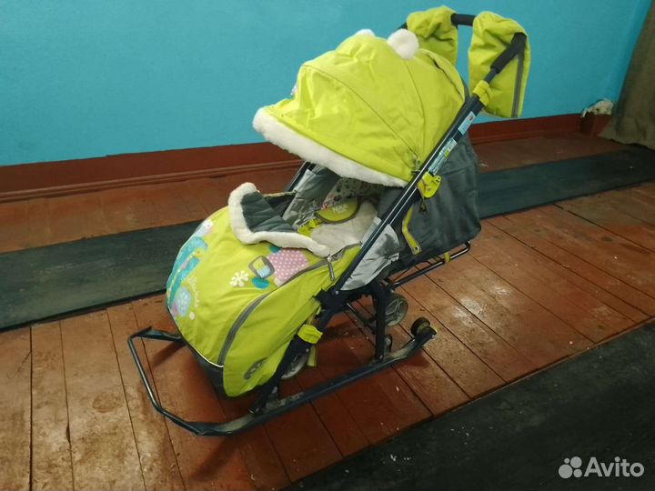 Детские санки коляска бу