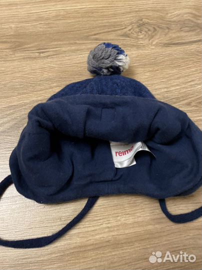 Reima шапка зимняя на завязках 52 р-р