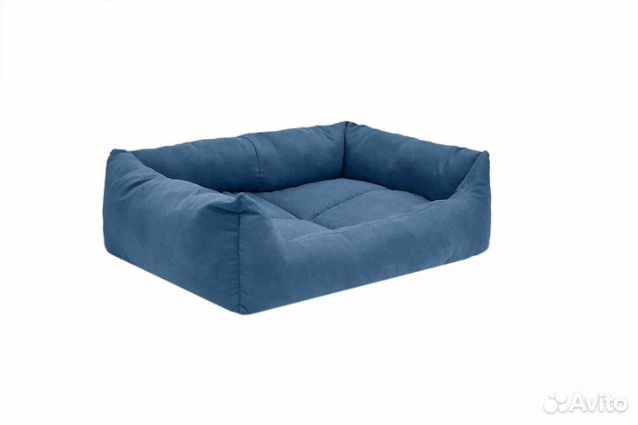 Лежак Манеж-Бархат 65х49х16см прямоуг пух/пиротек