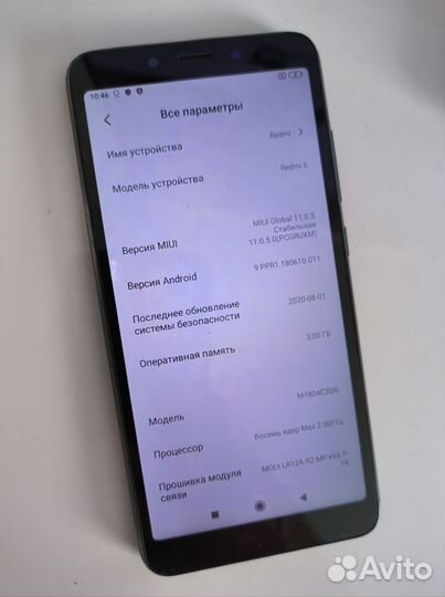 Xiaomi Redmi 6, 3/64 ГБ