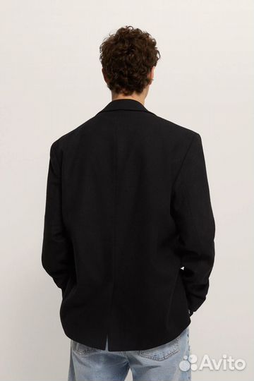 Шерстяной пиджак Zara комфортного кроя