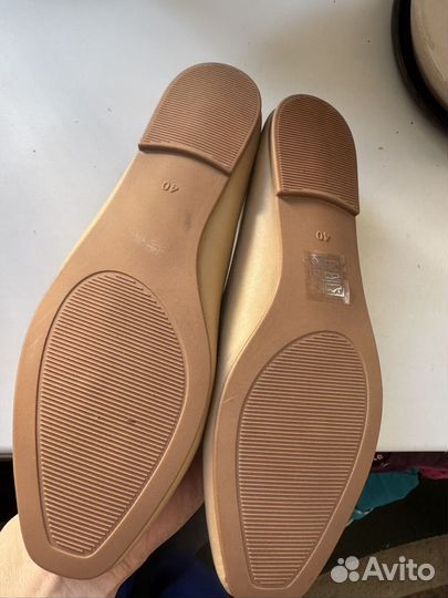 Балетки натуральная кожа 40новые