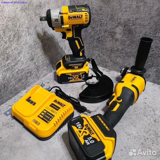 Болгарка ушм + Гайковерт Dewalt Набор (Арт.64029)