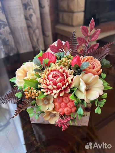 Букет из мыла учителю, воспитателю, няне