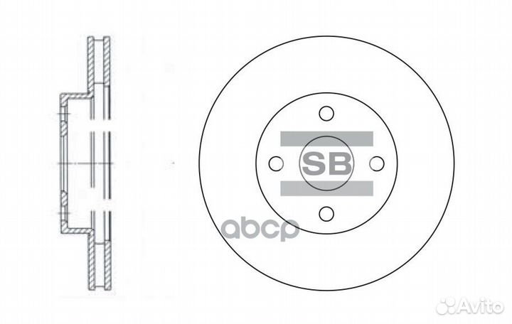 SD4008 диск тормозной передний Toyota Corolla