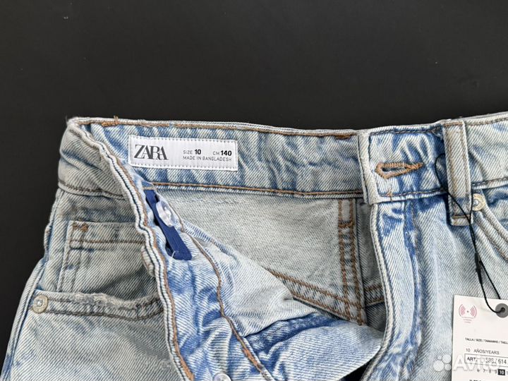 Юбка шорты джинсовая zara 140