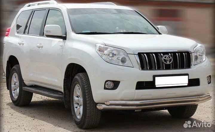 Защита переднего бампера Toyota LC Prado 150 двойн