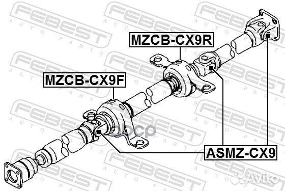 Asmz-CX9 крестовина карданного вала 24x64 Hond