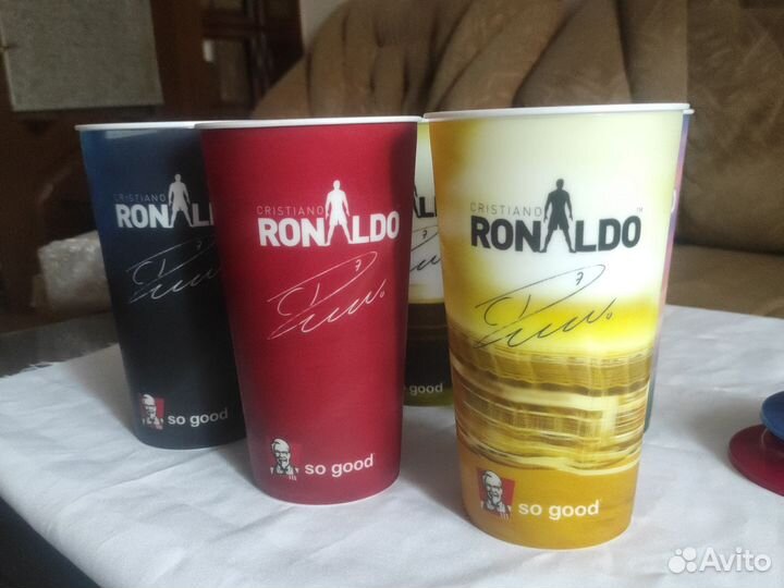 Стакан пластиковый с 3D рисунком KFC Ronaldo