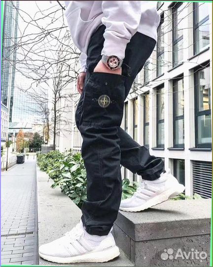 Широкие карго штаны Stone Island (Все цвета в наличии)