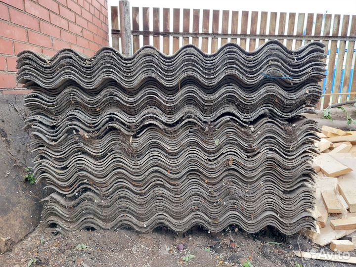 Шифер 8 волновой бу