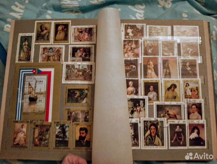 Альбом с почтовыми марками, гашёные