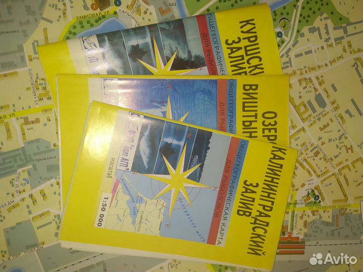 Карта-путеводитель для рыболовов