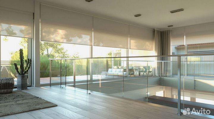 Стеклянные перила